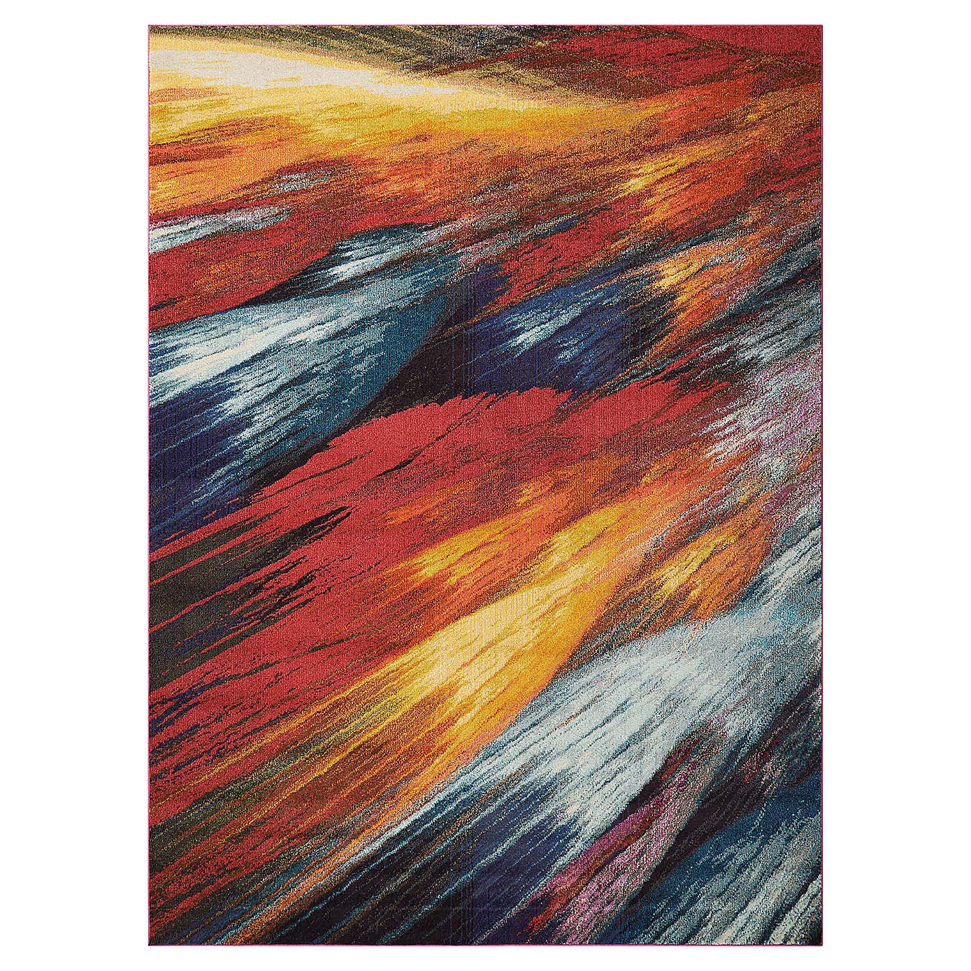 Multi Coloured Celestial Burst Rug