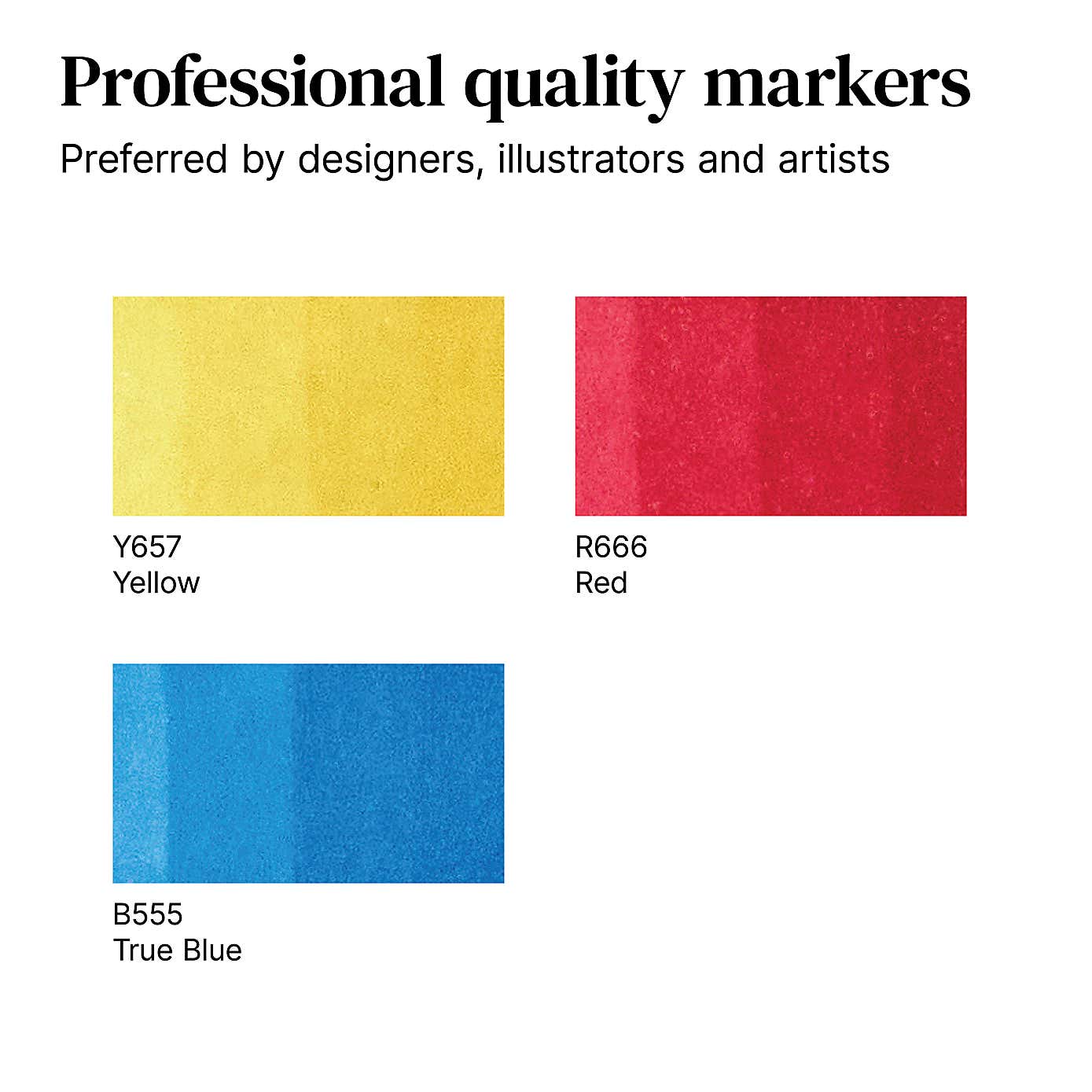 Winsor & Newton Promarker Primary Colours Triple Pack