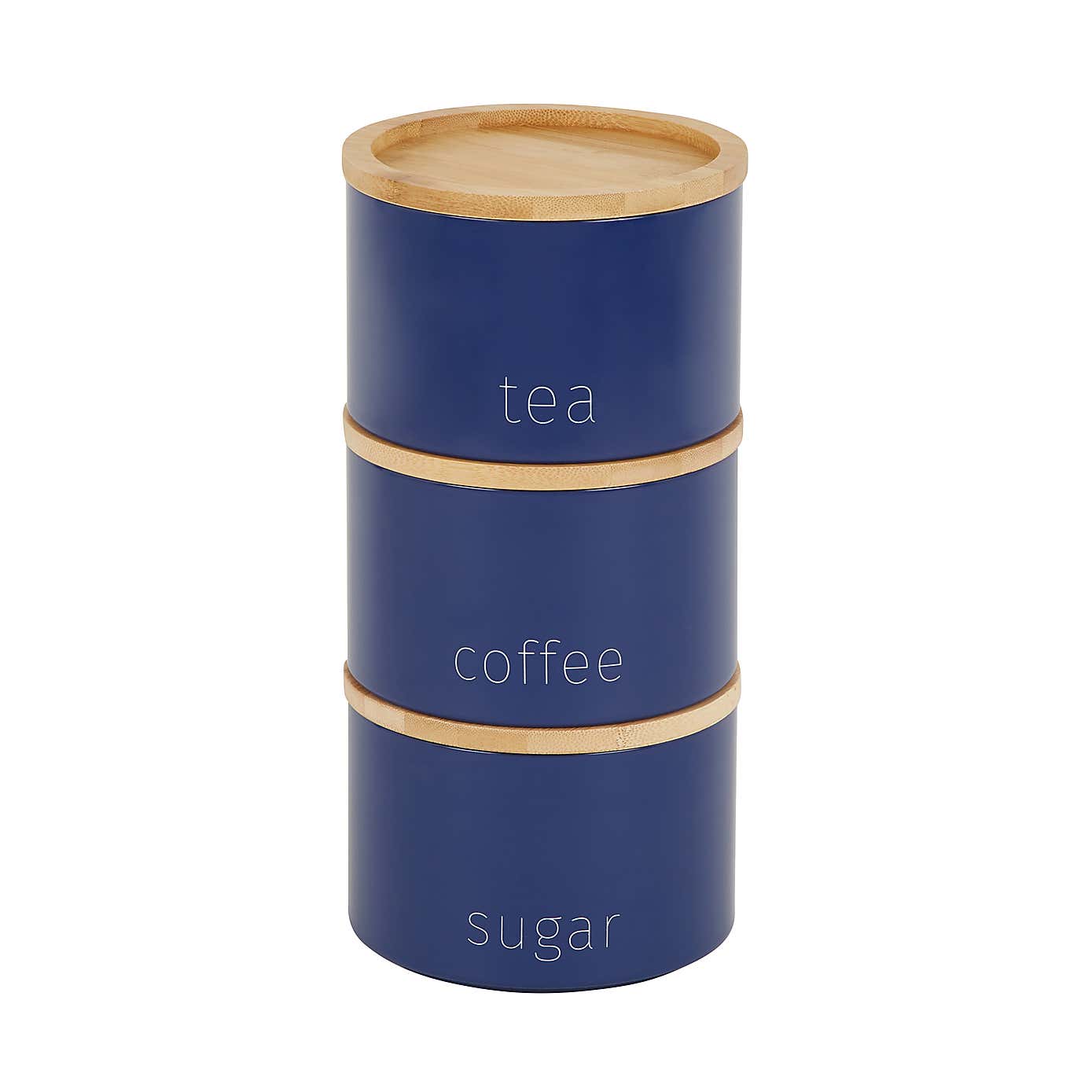 Stacking Tea Coffee Sugar Black