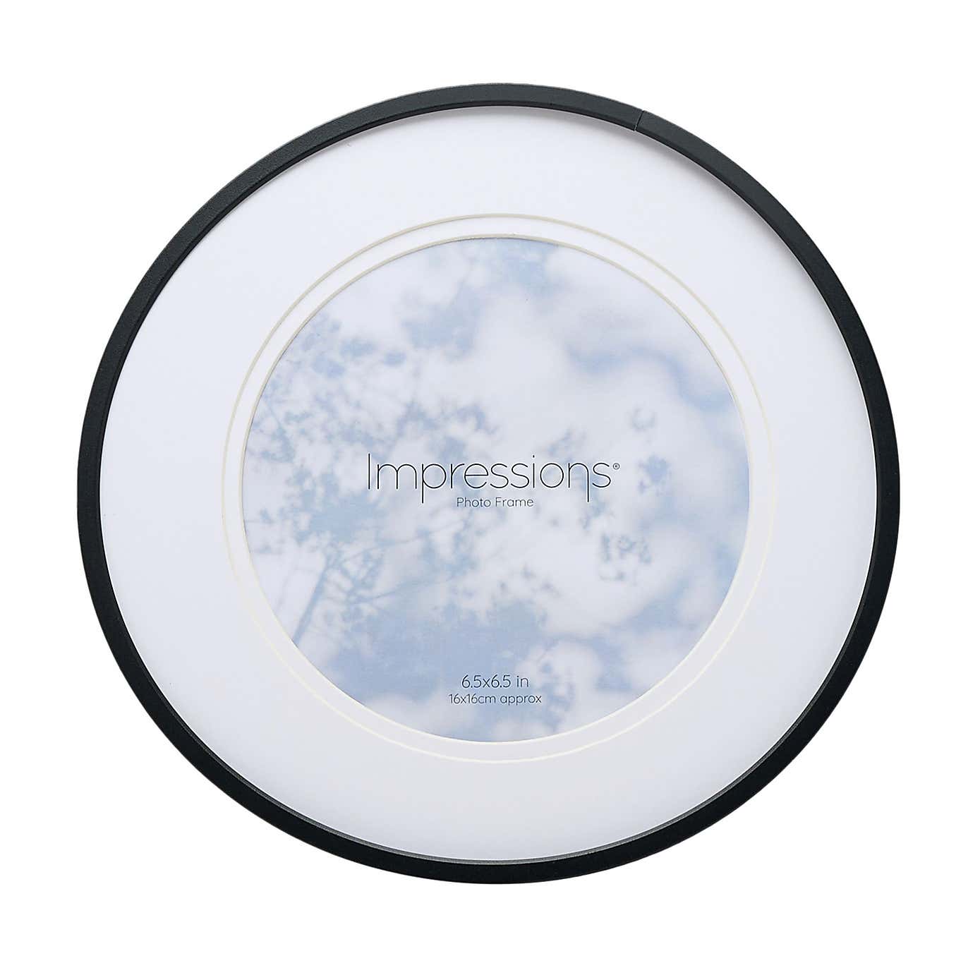 Black Round Photo Frame