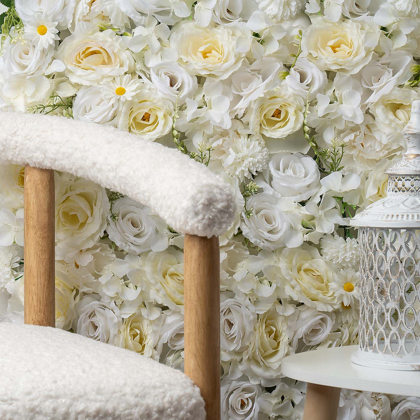 Set of 2 Artificial Premium Mixed Flower Walls