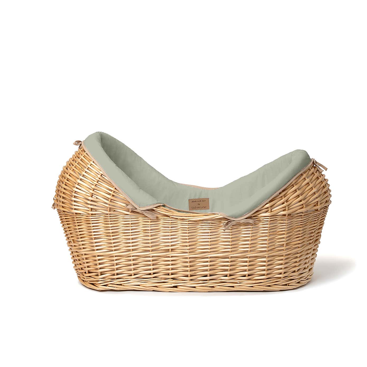 Clair de Lune Organic Noah Pod With Natural Rocking Stand