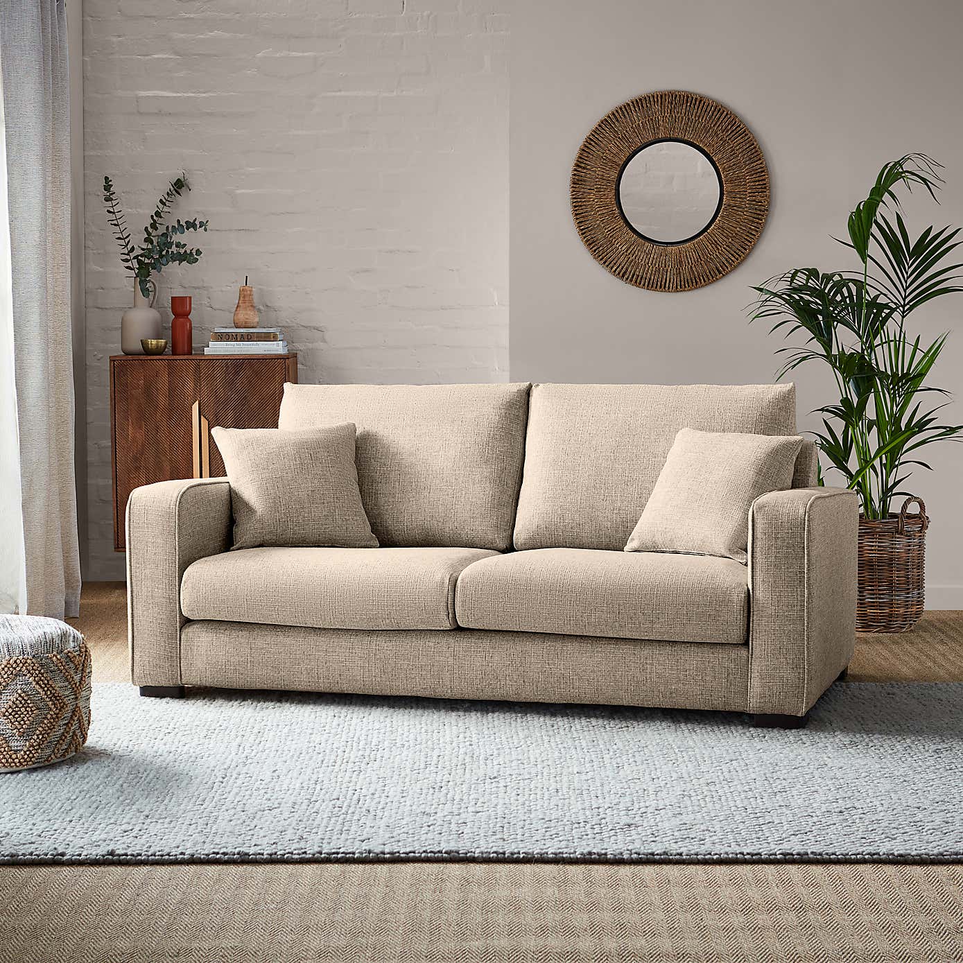 Carson Chunky Multi Weave 3 Seater Sofa