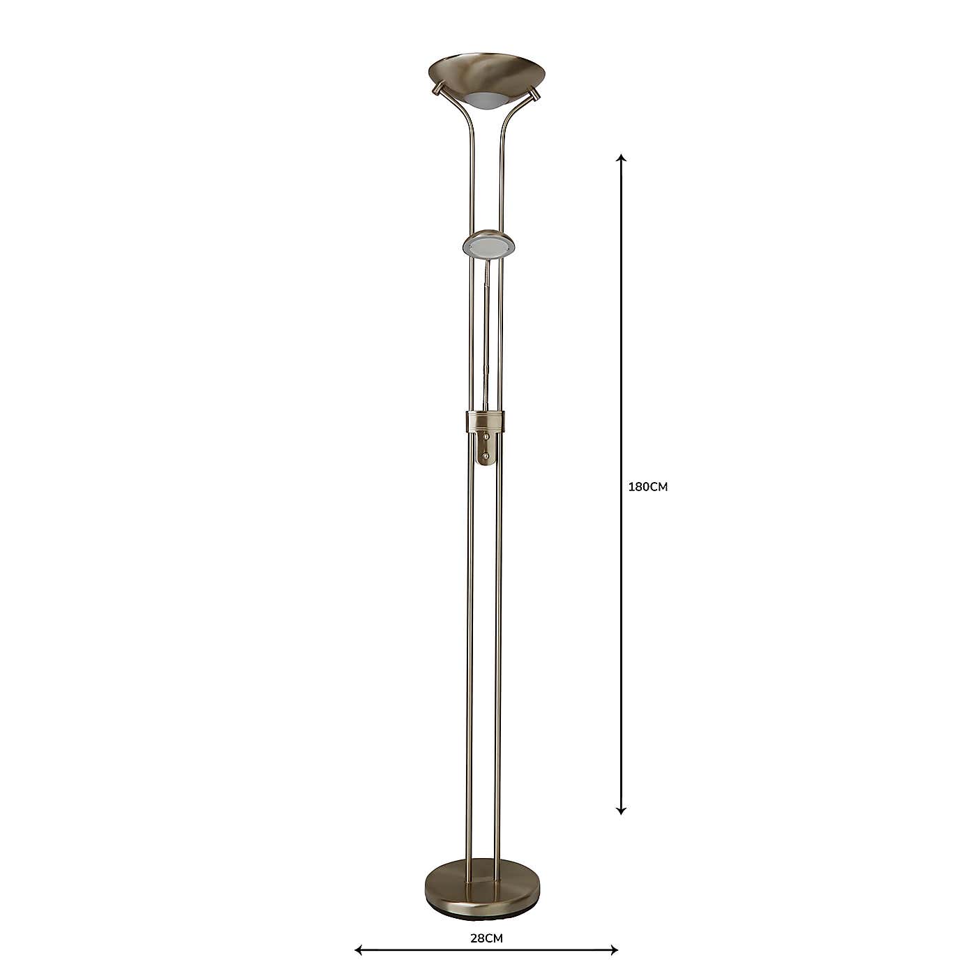 Father and Child 2 Arm Floor Lamp
