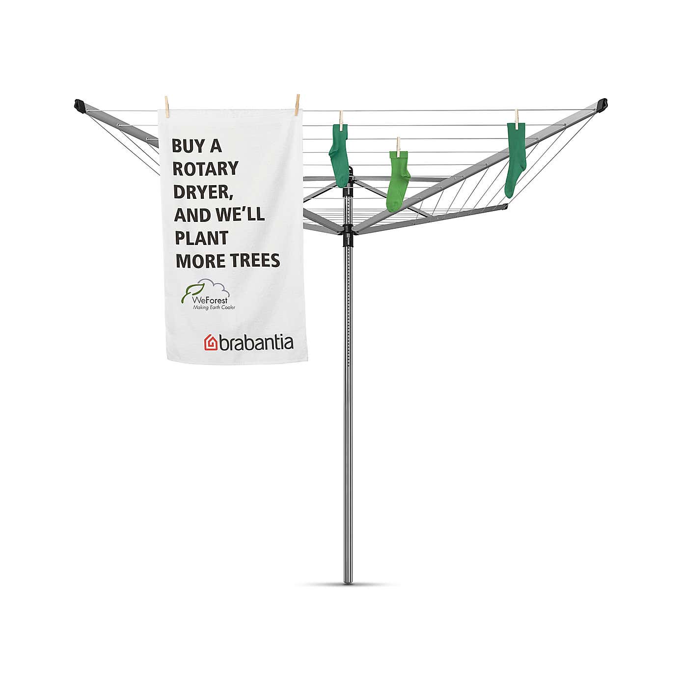 Brabantia Lift O Matic 40m Rotary Clothes Airer