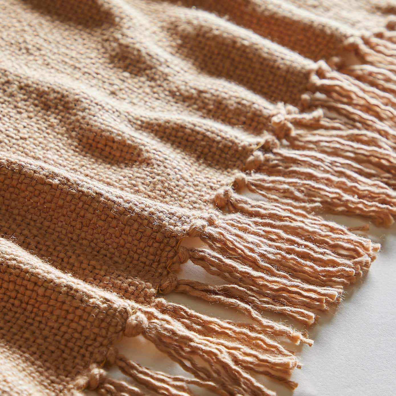 Aris Cotton Weave Black Throw