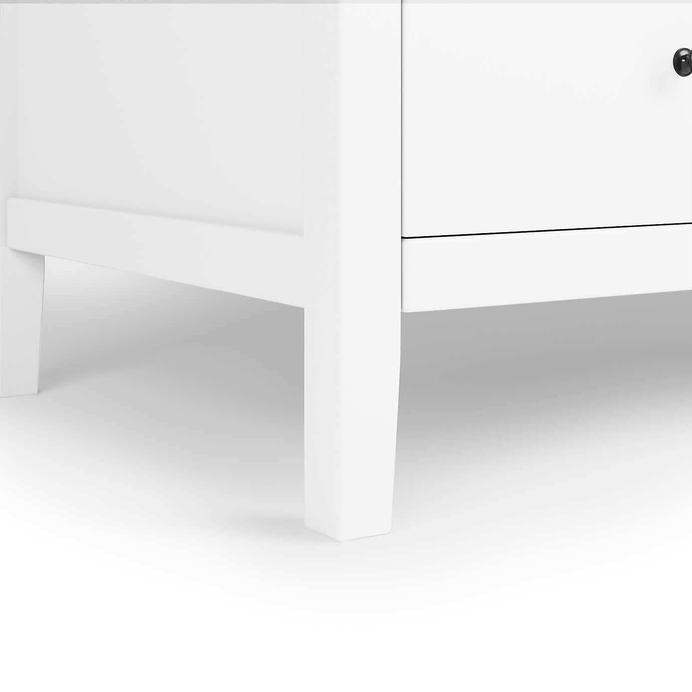 Lynton 5 Door Wardrobe White