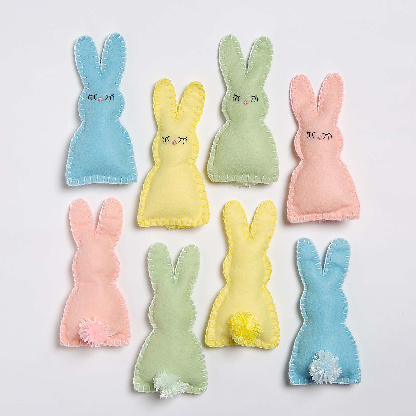 Wool Couture 8 Bunnies Felt Bundle
