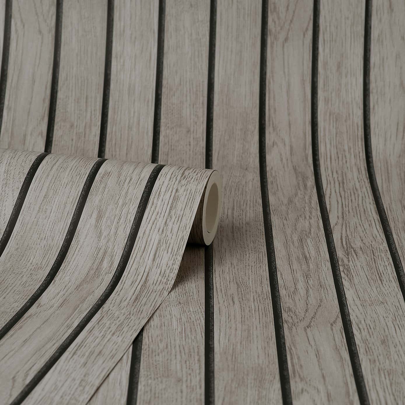 Wooden Slat Panel Wallpaper
