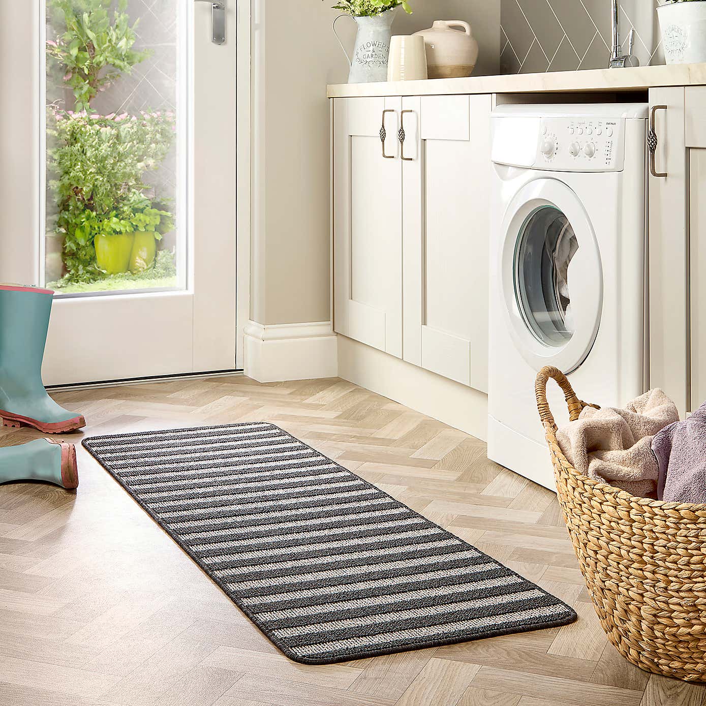 Marvel Wide Stripe Hard-wearing Washable Runner