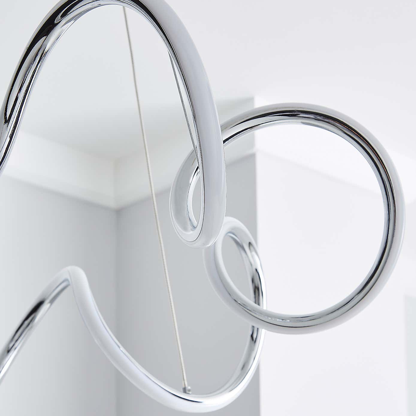 Skylar Curly LED Ceiling Fitting