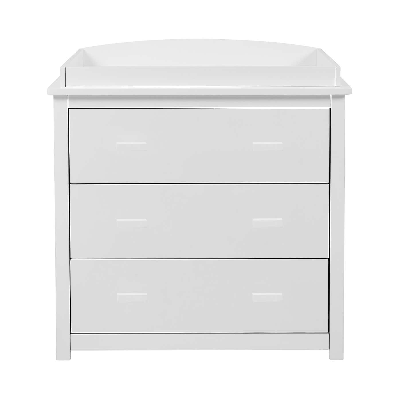 Babymore Universal 3 Drawer Chest & Changing Unit