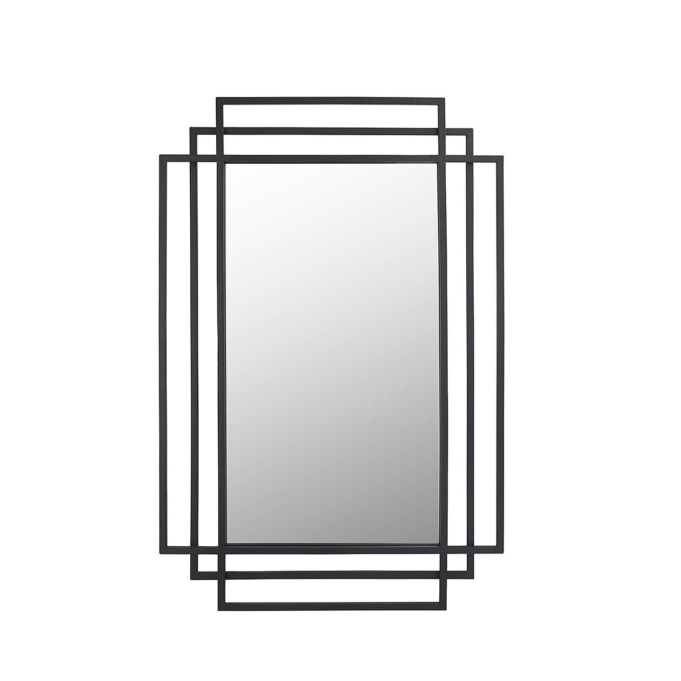 Geometric Rectangular Wall Mirror
