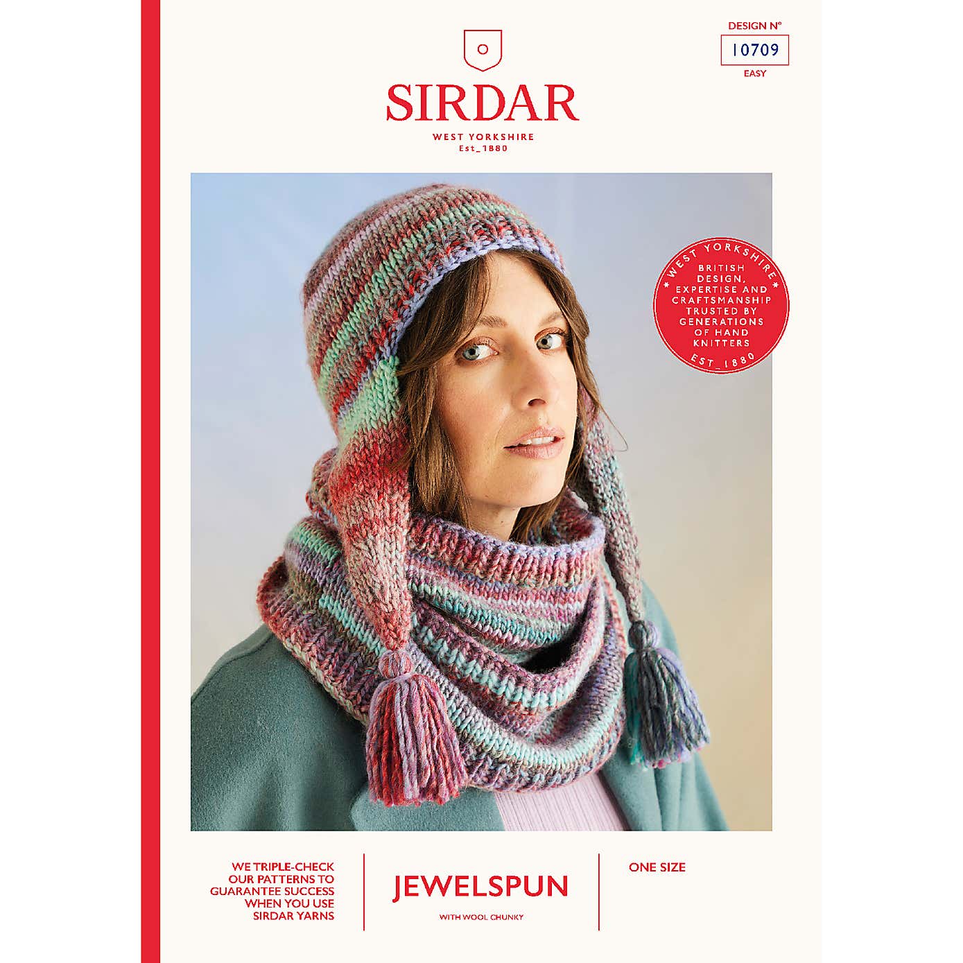 Jewelspun with Wool Anemone Hat & Snood Pattern Leaflet