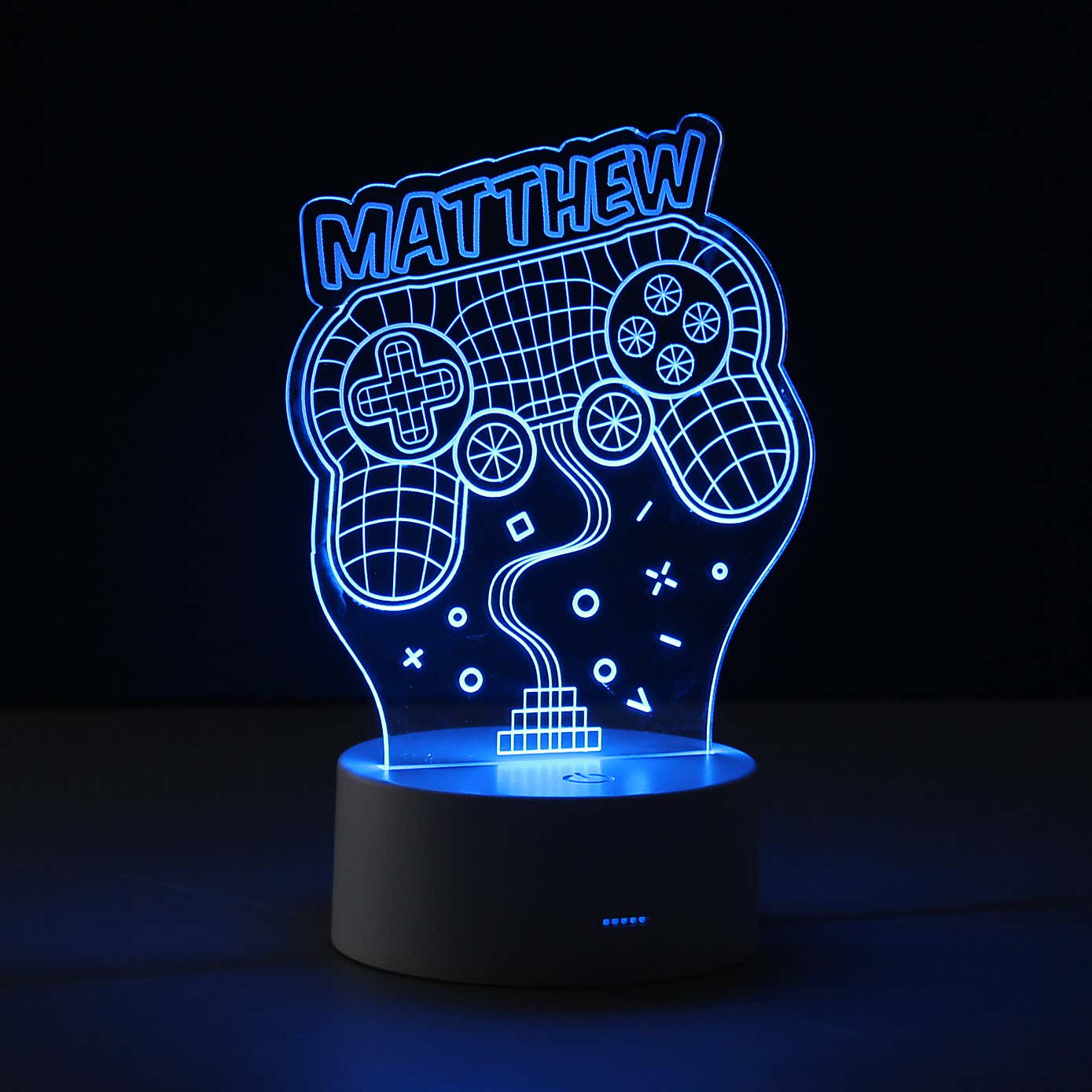 Personalised Name Gaming Colour Changing Night LED Light