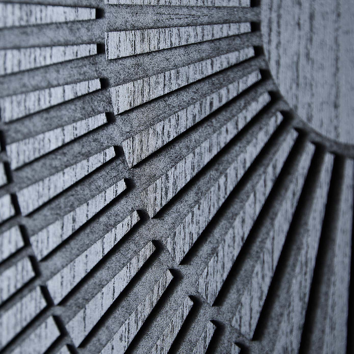 Black Wood Embossed Wall Art