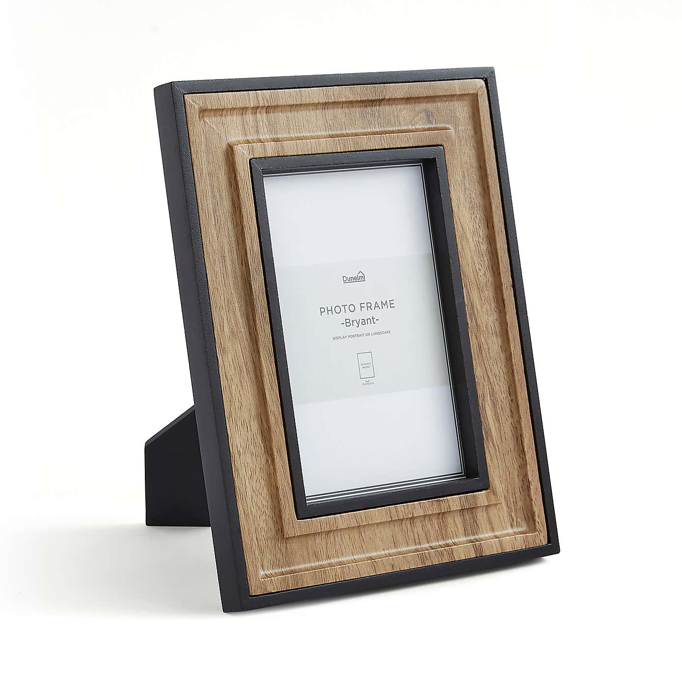 Bryant Natural and Black Photo Frame