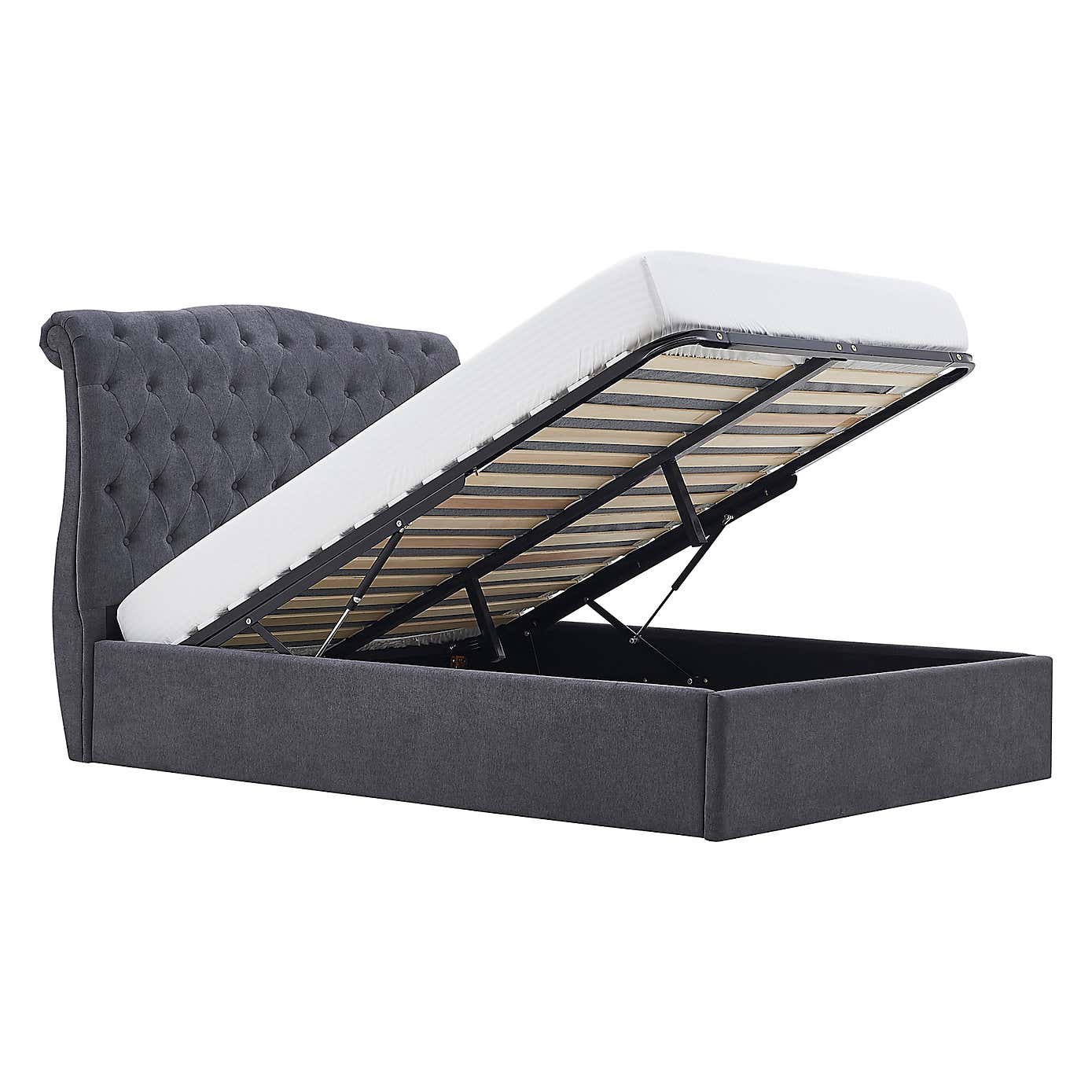 Rosa Storage Bed Charcoal
