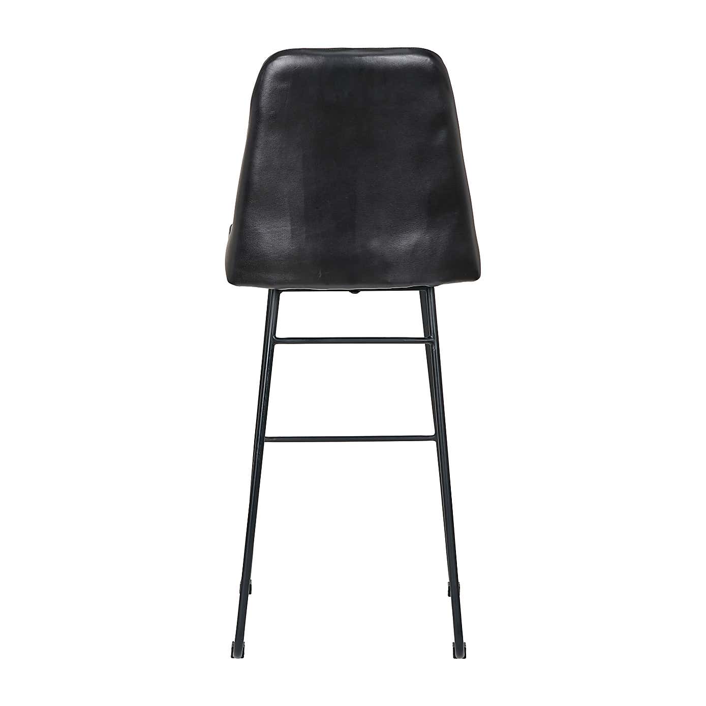 Camillo Diamond Back Bar Stool, Leather