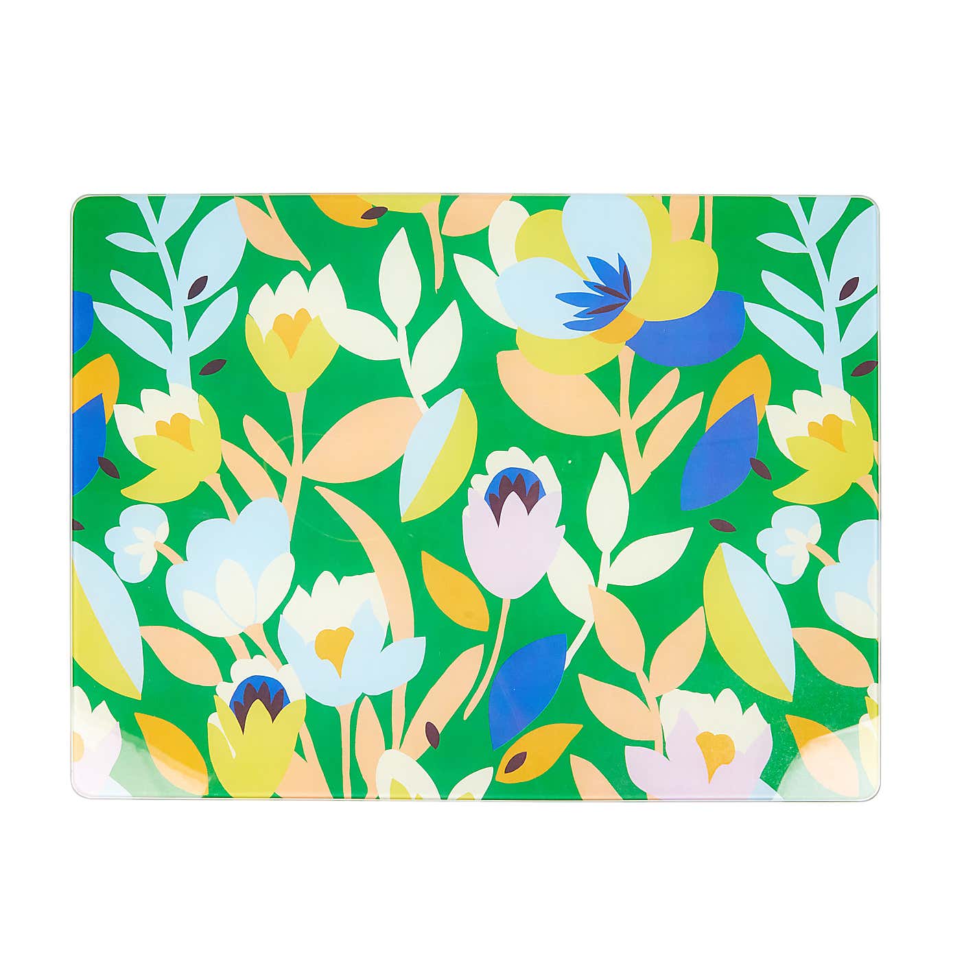 Fieldsley Floral Glass Work Top Saver