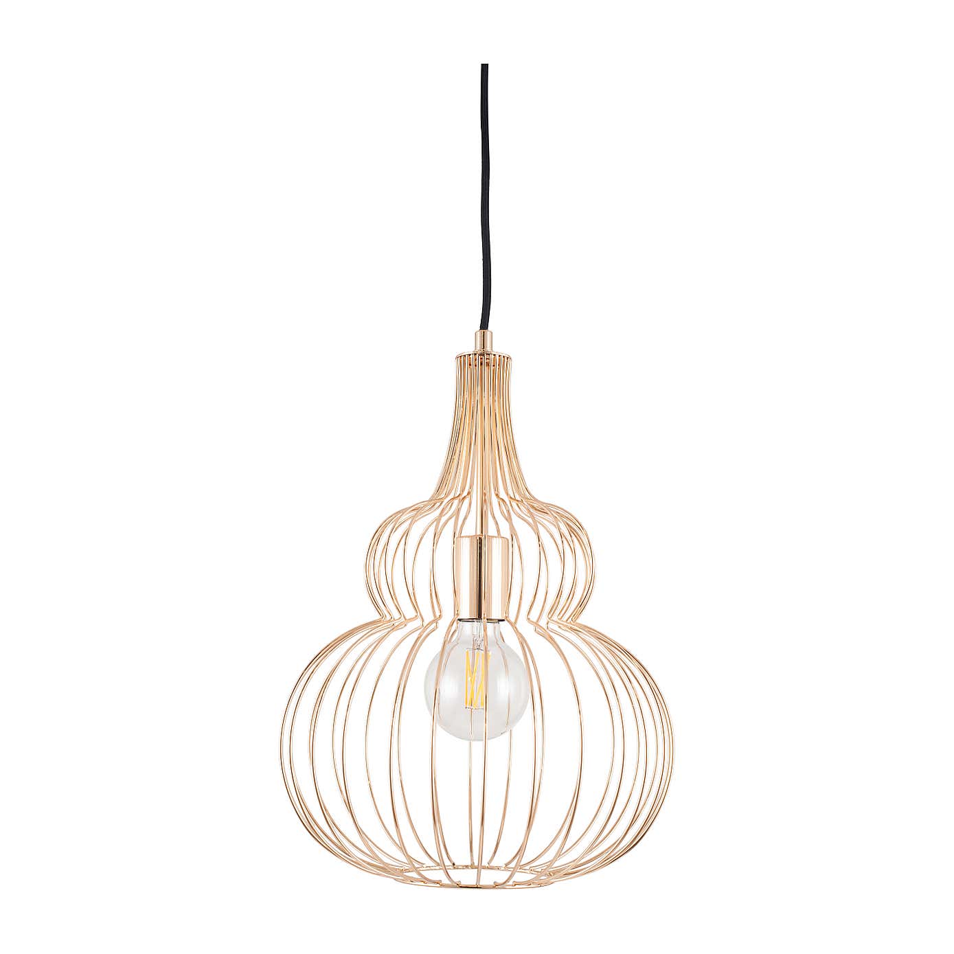 Dania Metal Shaped Wire Pendant