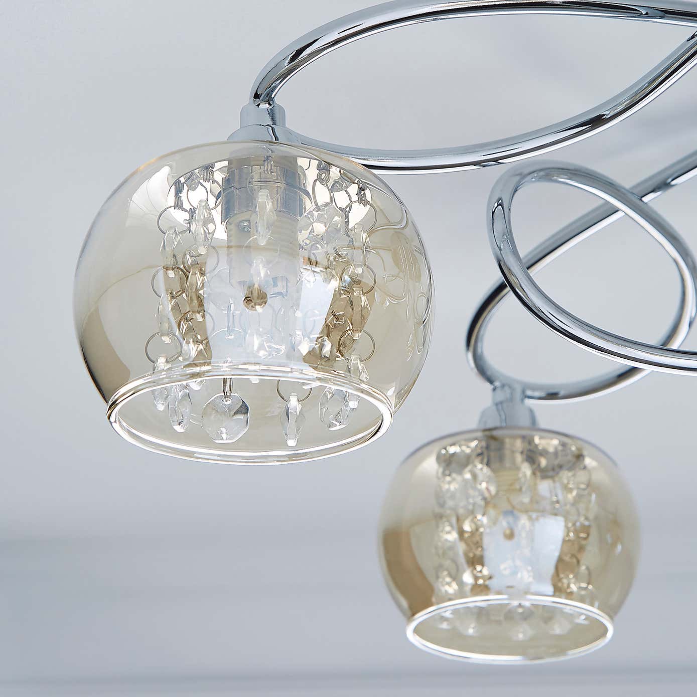 Seychelles 5 Light Flush Ceiling Fitting