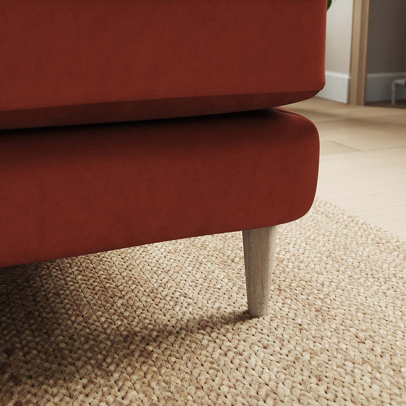 Sven Opulent Velvet Corner Chaise Sofa