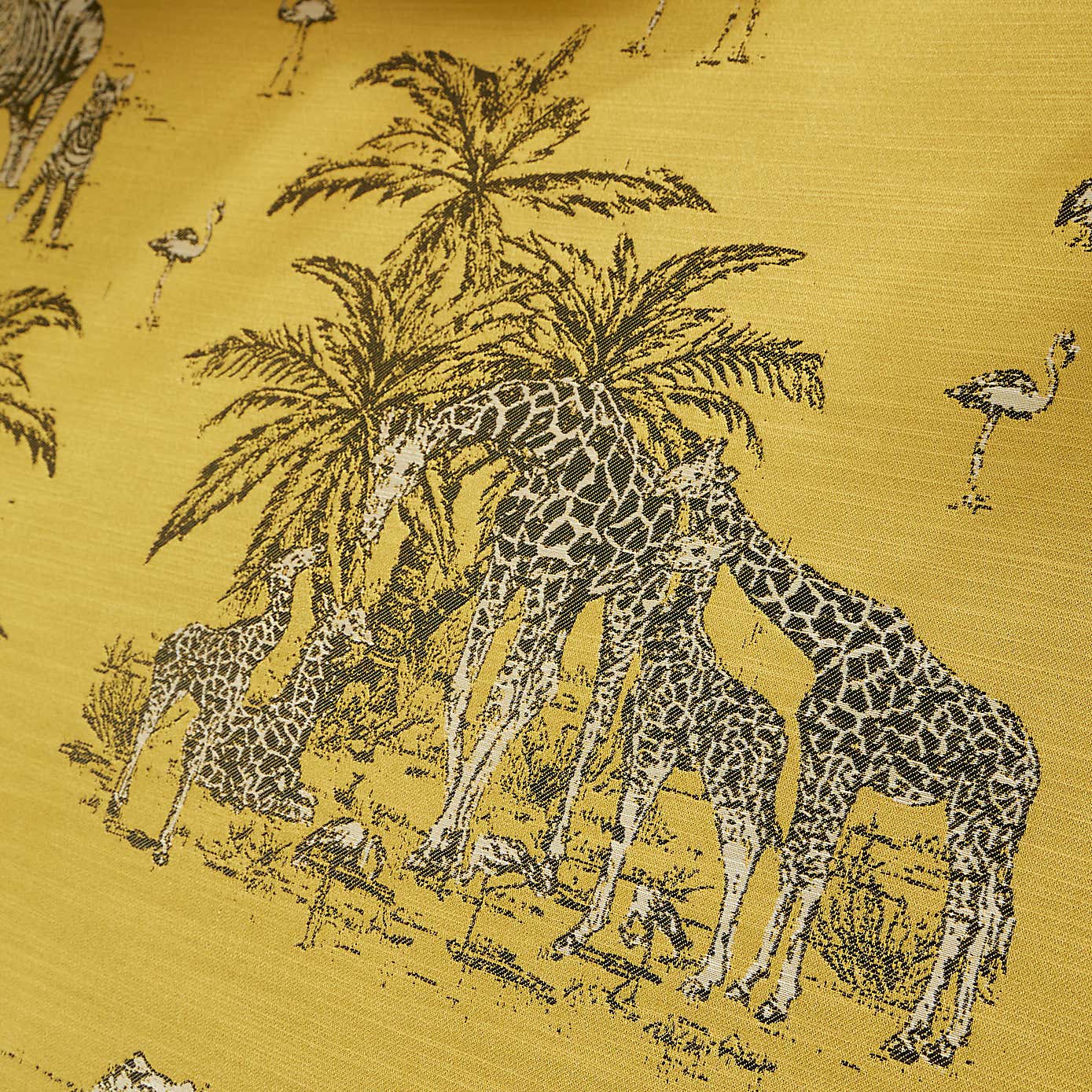 Animal Ochre Jacquard Tablecloth