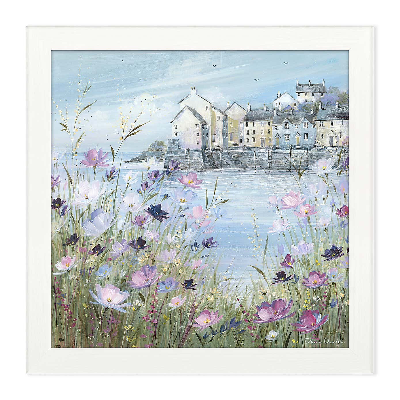 Harbour In Bloom Framed Print