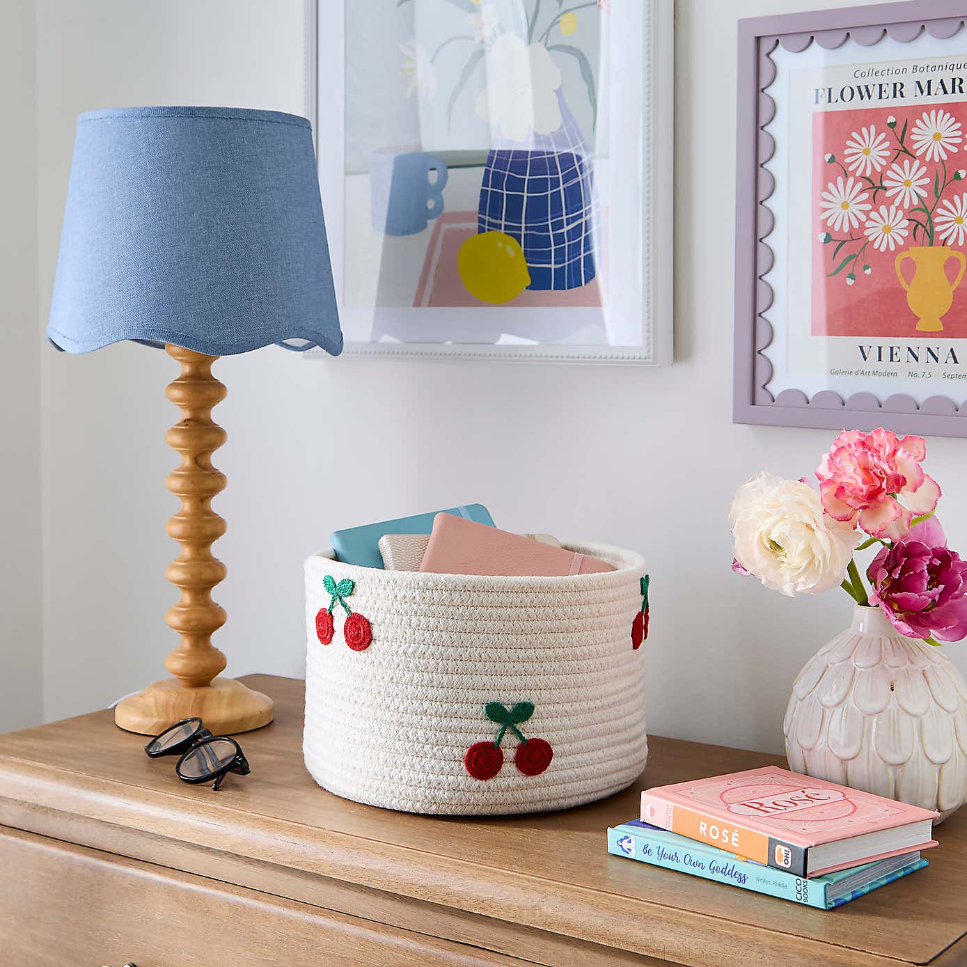 Fruit Rope Cherry Basket