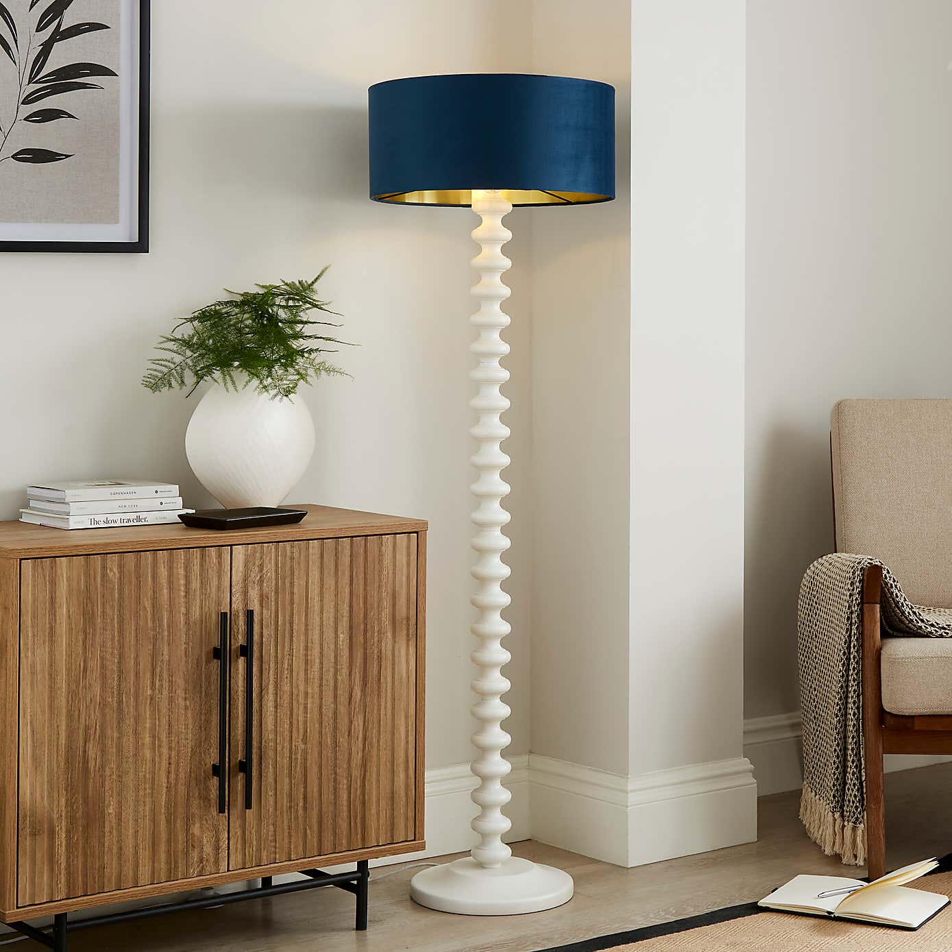 Ari Velvet Drum Lamp Shade