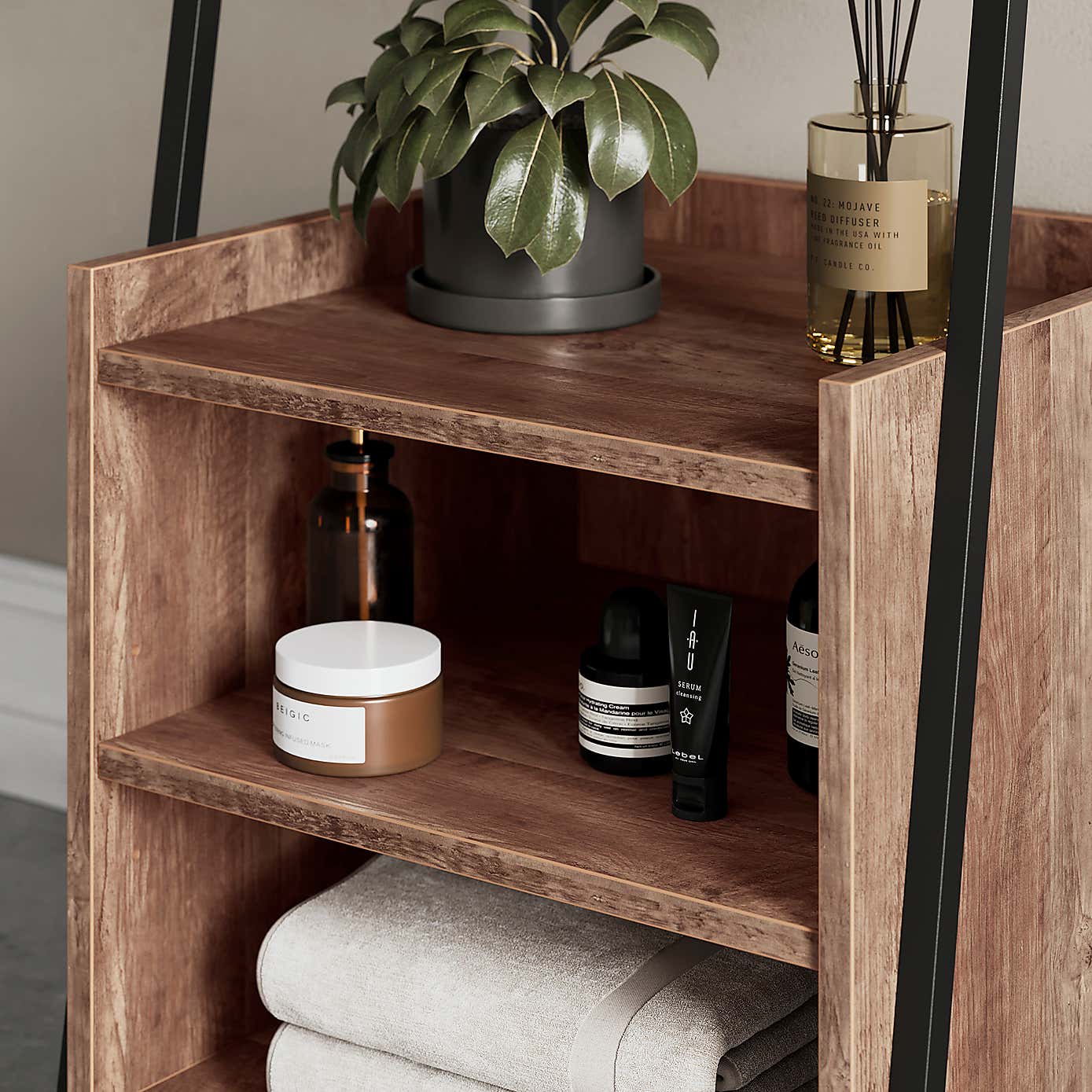 Fulton Bathroom Storage Cabinet, Pine Effect