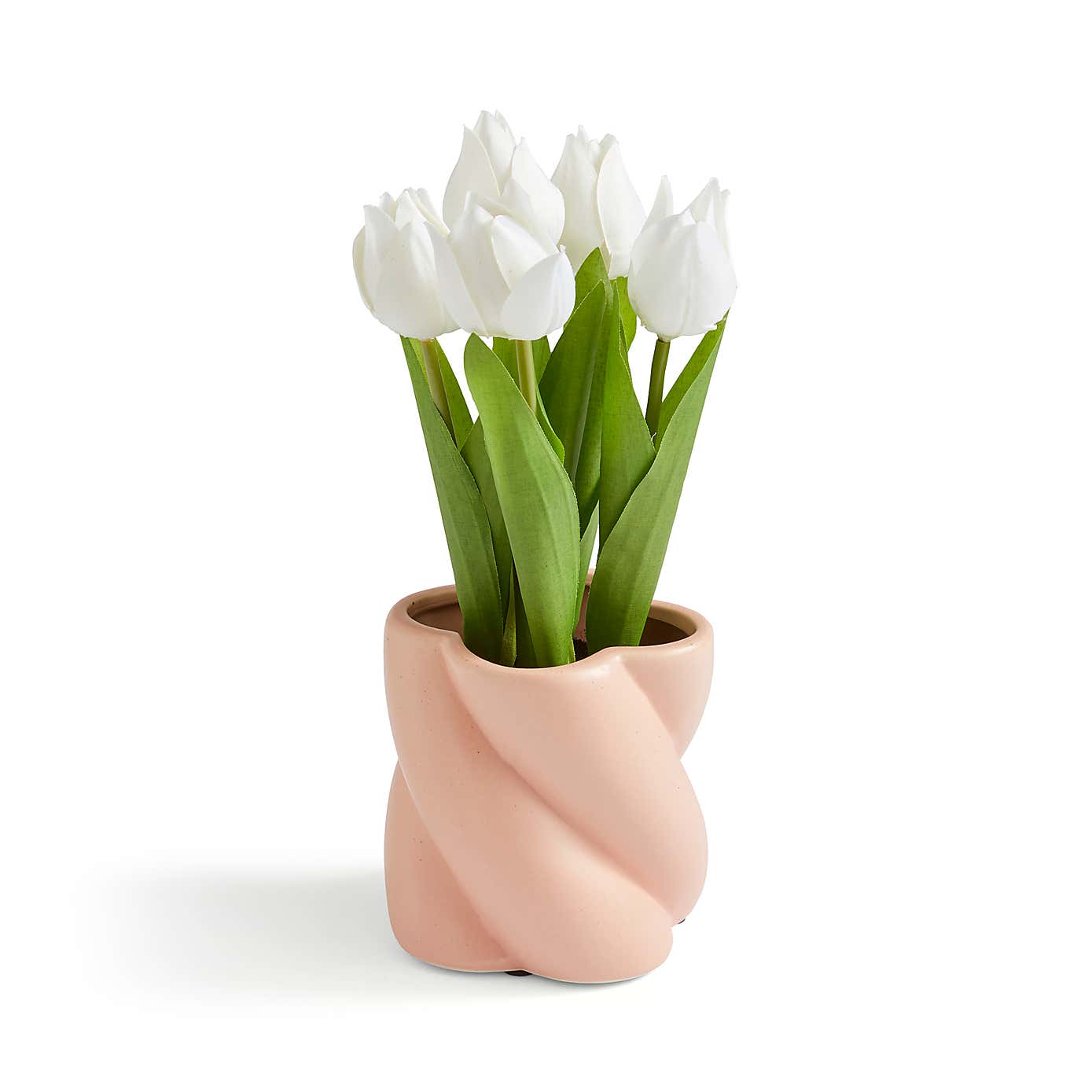 Tulips in Twist Vase