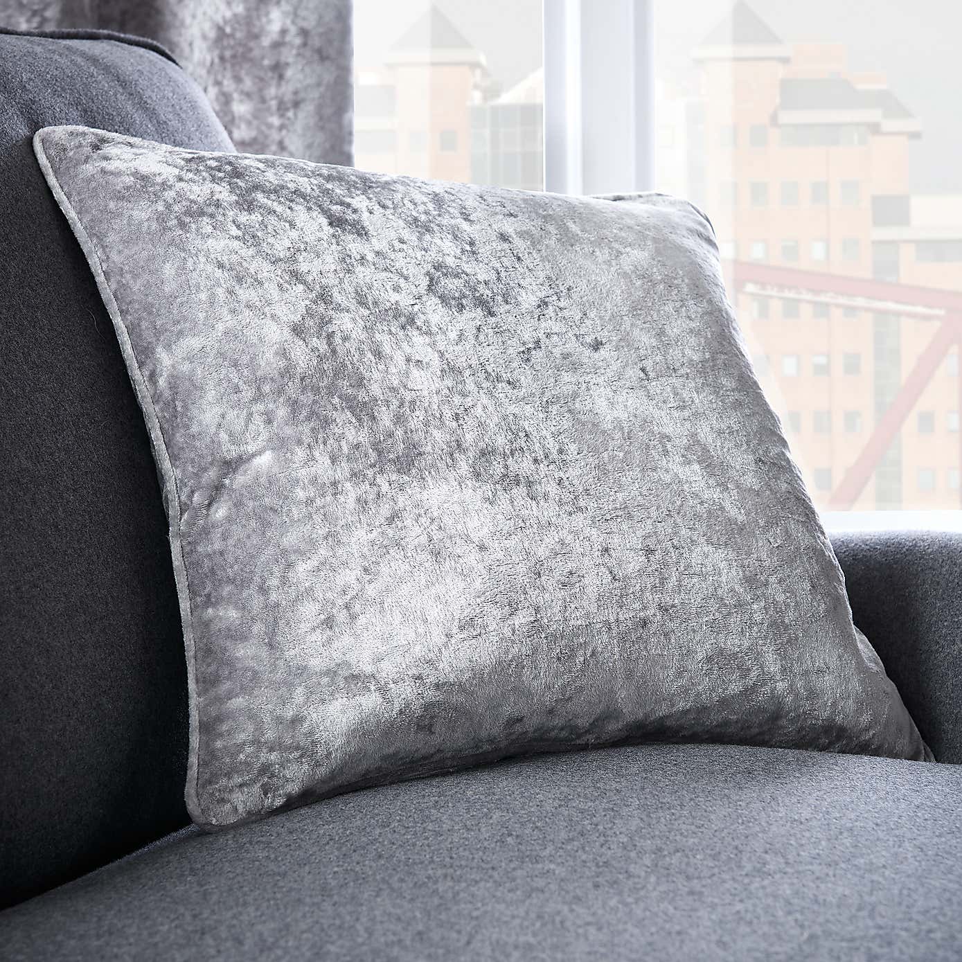 Crushed Velour Cushion