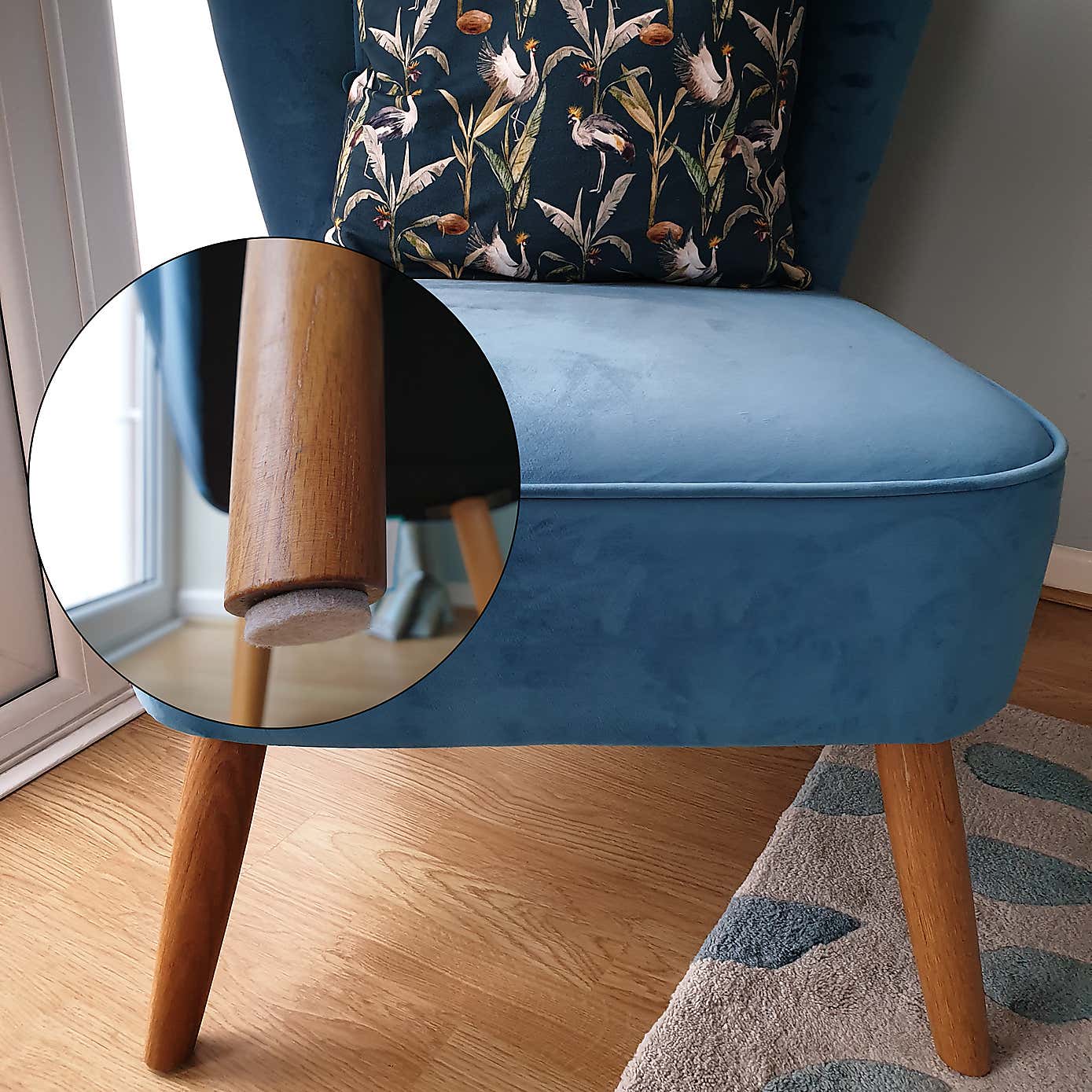 Felt Gard Pads Round 25mm Pack of 16 Natural