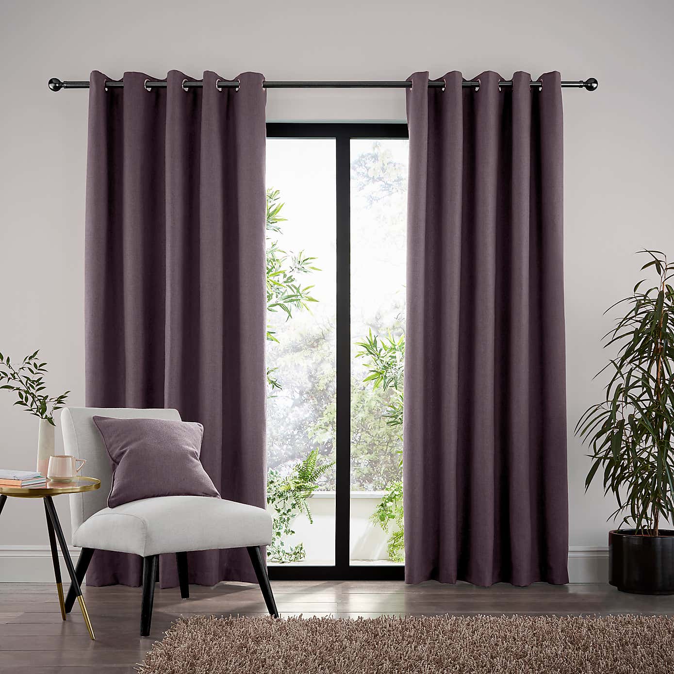 Jennings Natural Thermal Eyelet Curtains