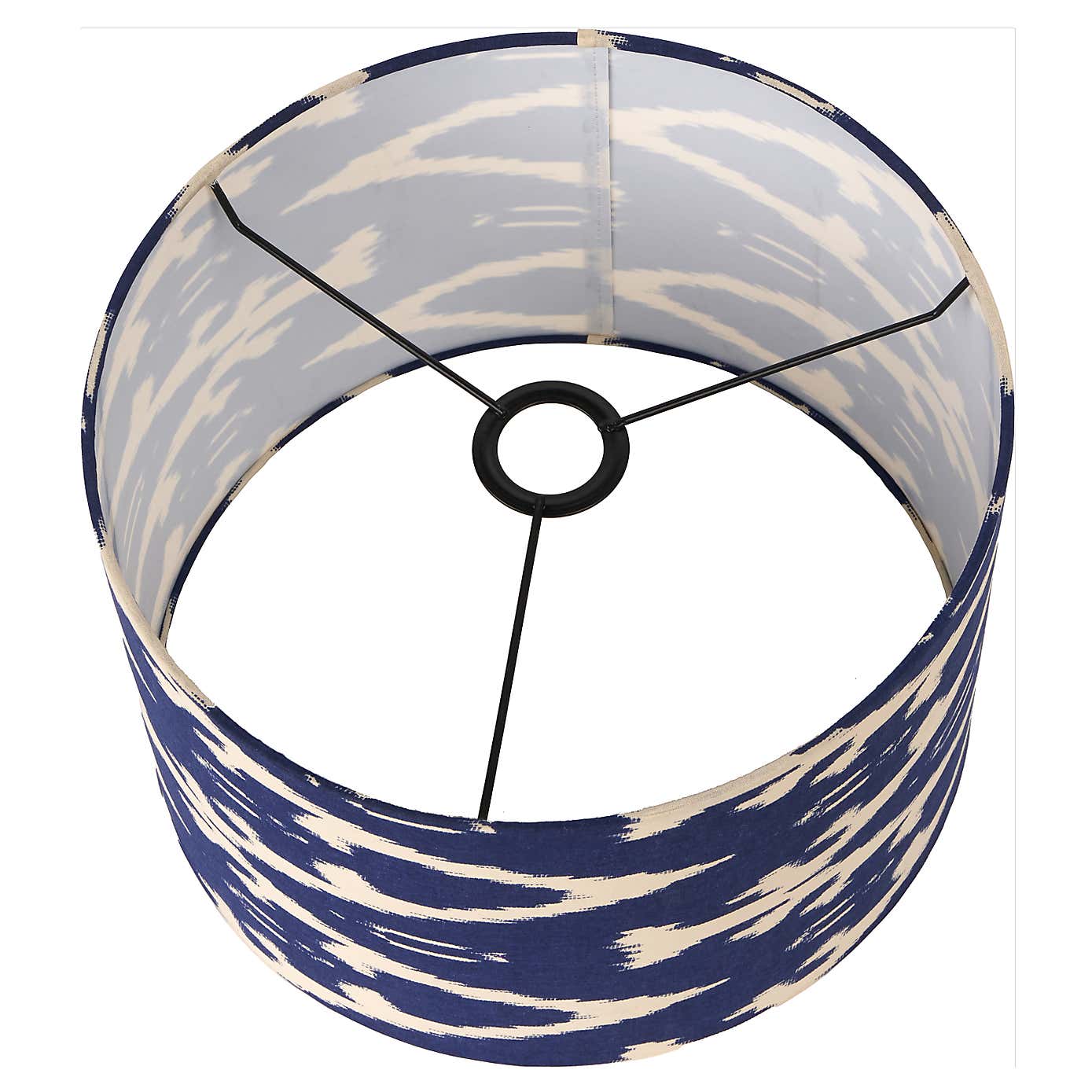 Lars Ikat Patterned Cylinder Lamp Shade