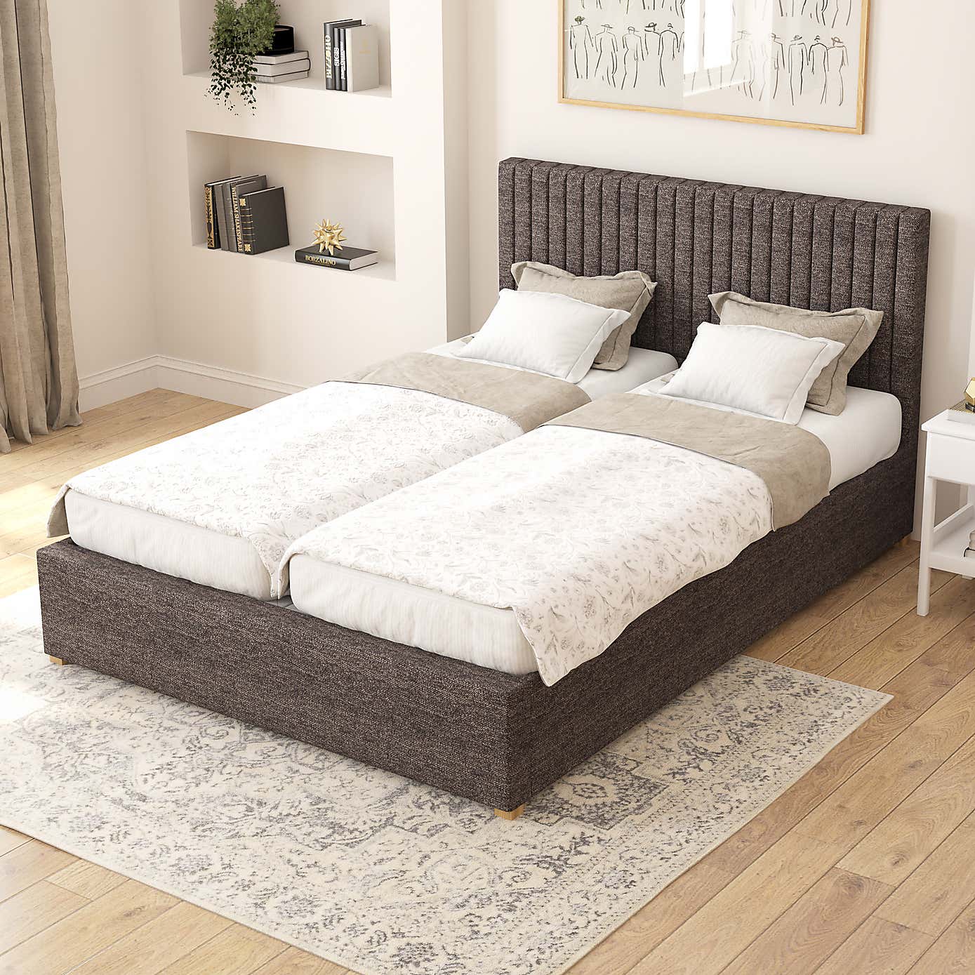 Grant Saxon Twill Adjustable Bed