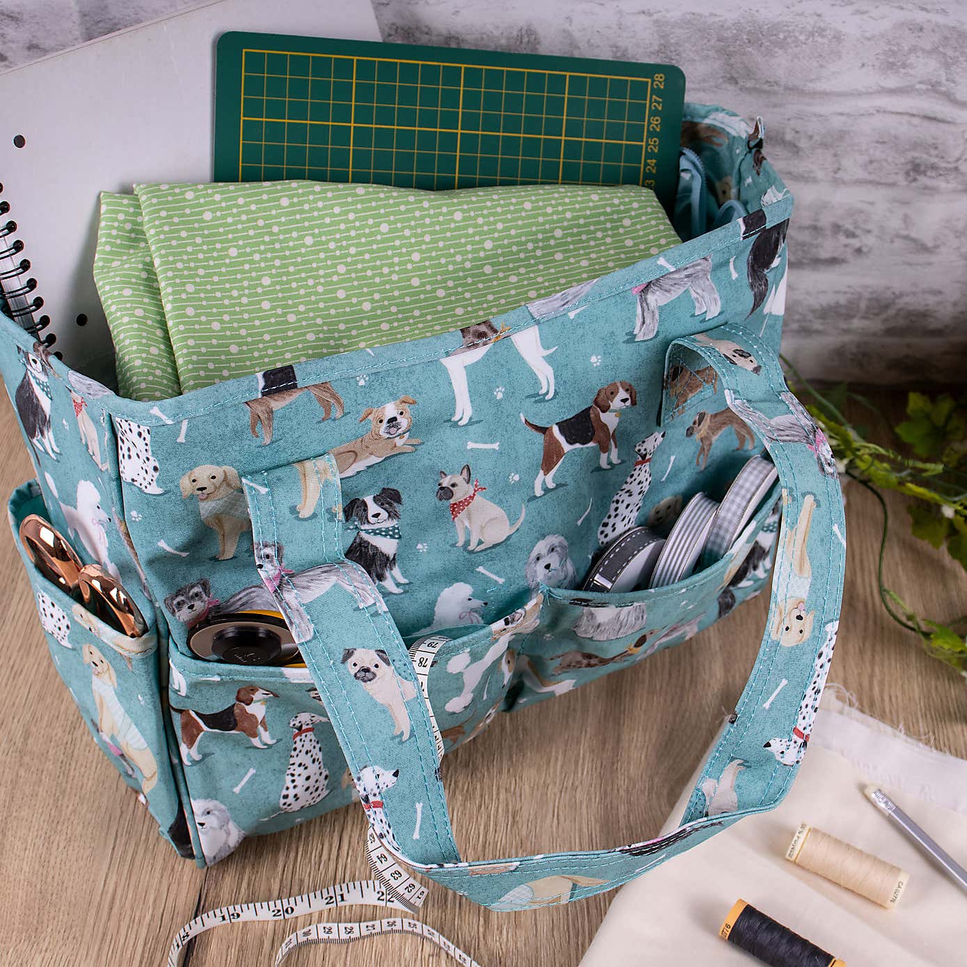 Blue Scotty Dog Crafts Bag