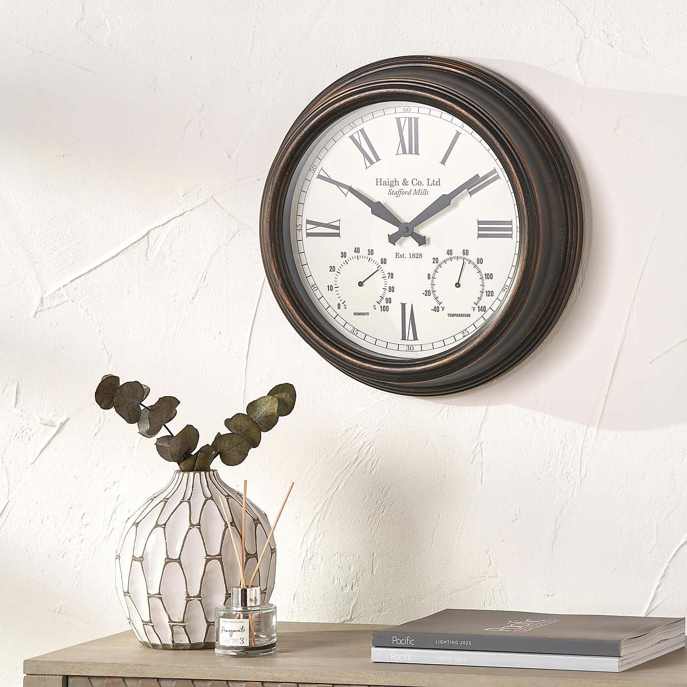 Retro Gauge Indoor Outdoor Wall Clock