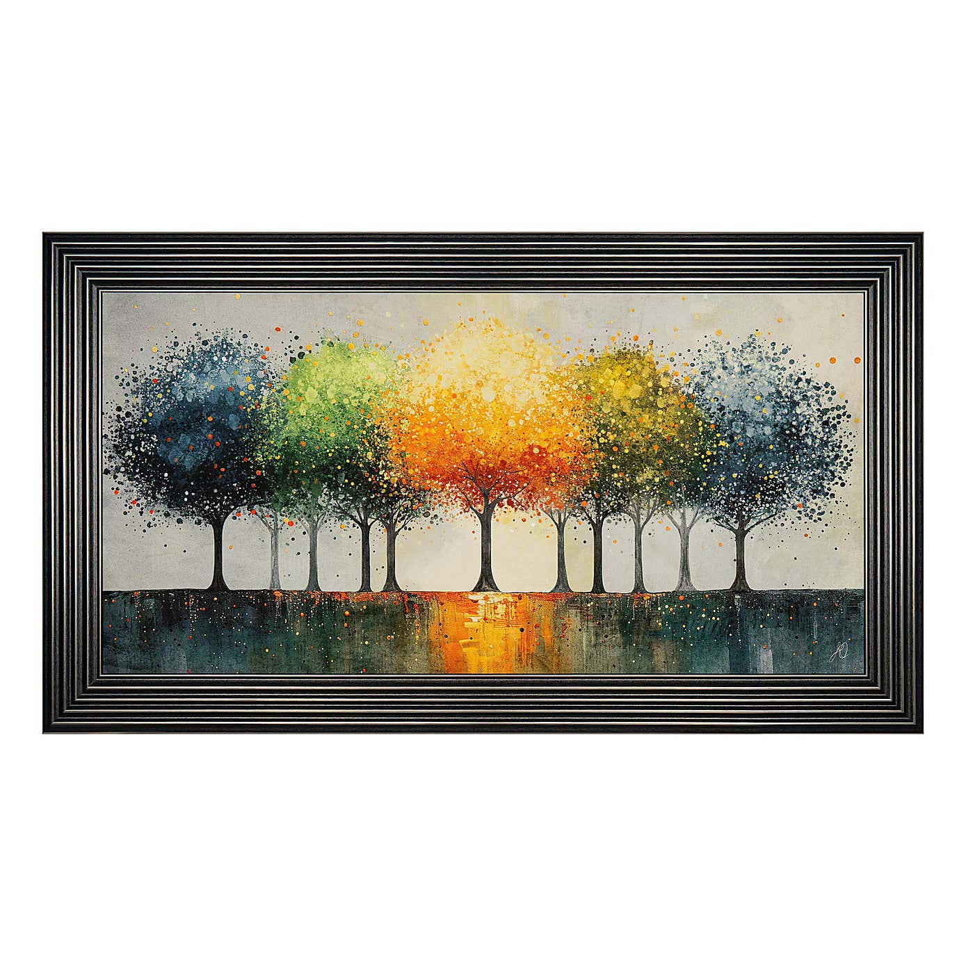 Cedar & Sage Vibrant Canopy Framed Canvas