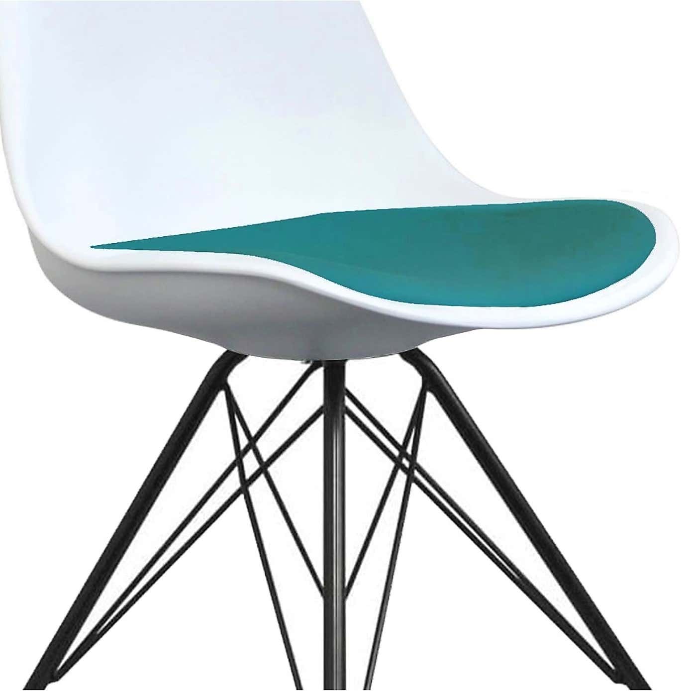 Fusion Living Soho White Plastic Dining Chair