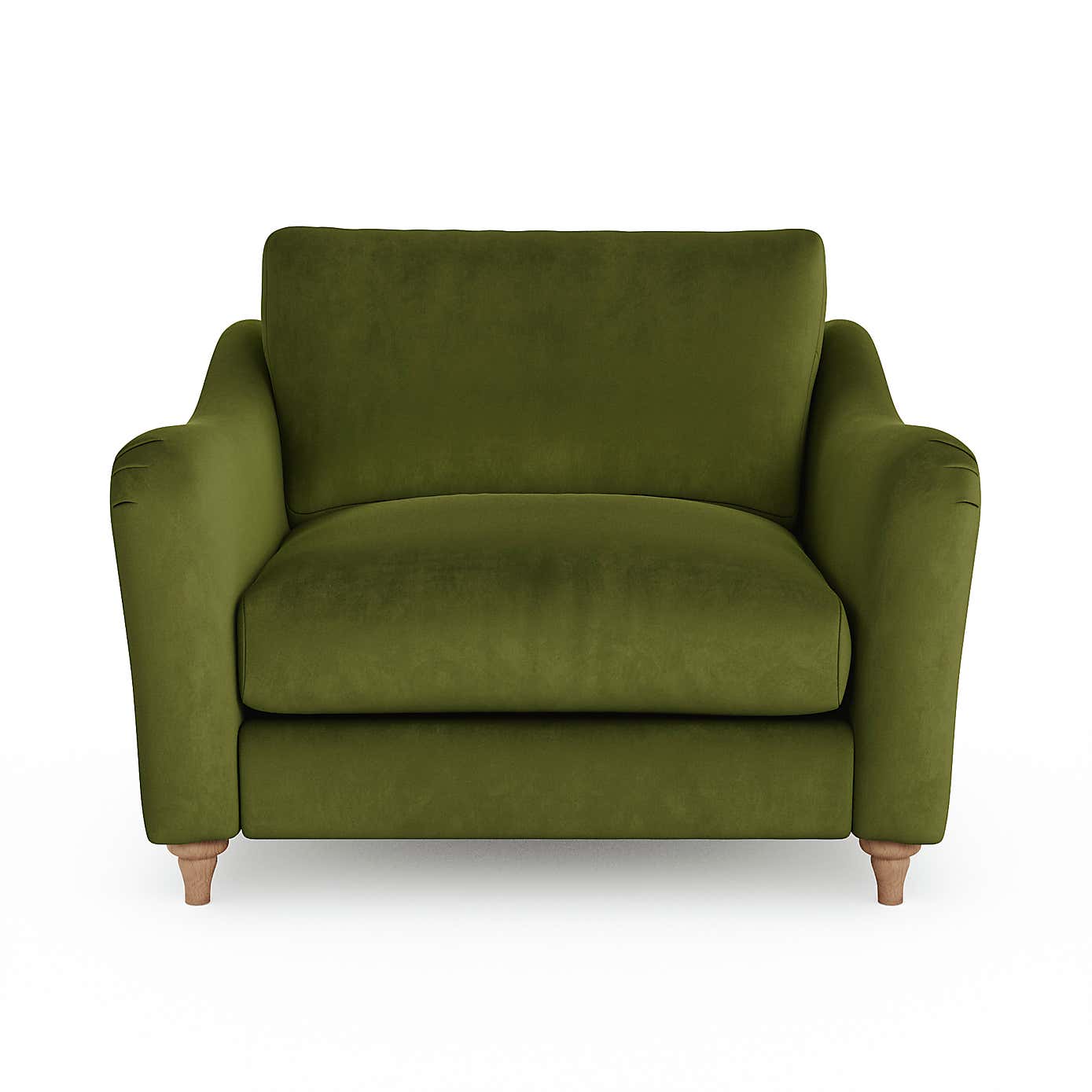 Hattie Matte Plush Velvet Snuggle Sofa