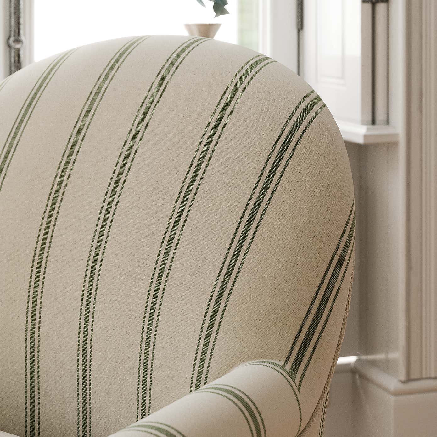 Petit Armchair, Folkstone Stripe