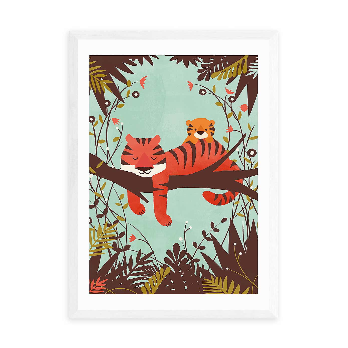 East End Prints Sleeping Tiger Print