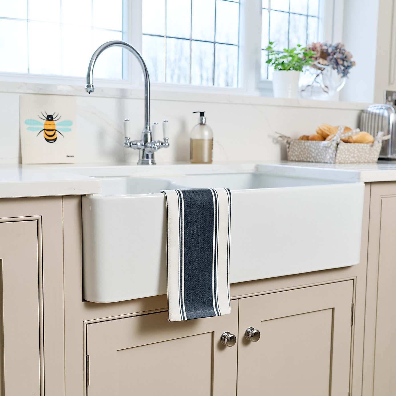 Dexam Set of 2 Love Colour Striped Tea Towels