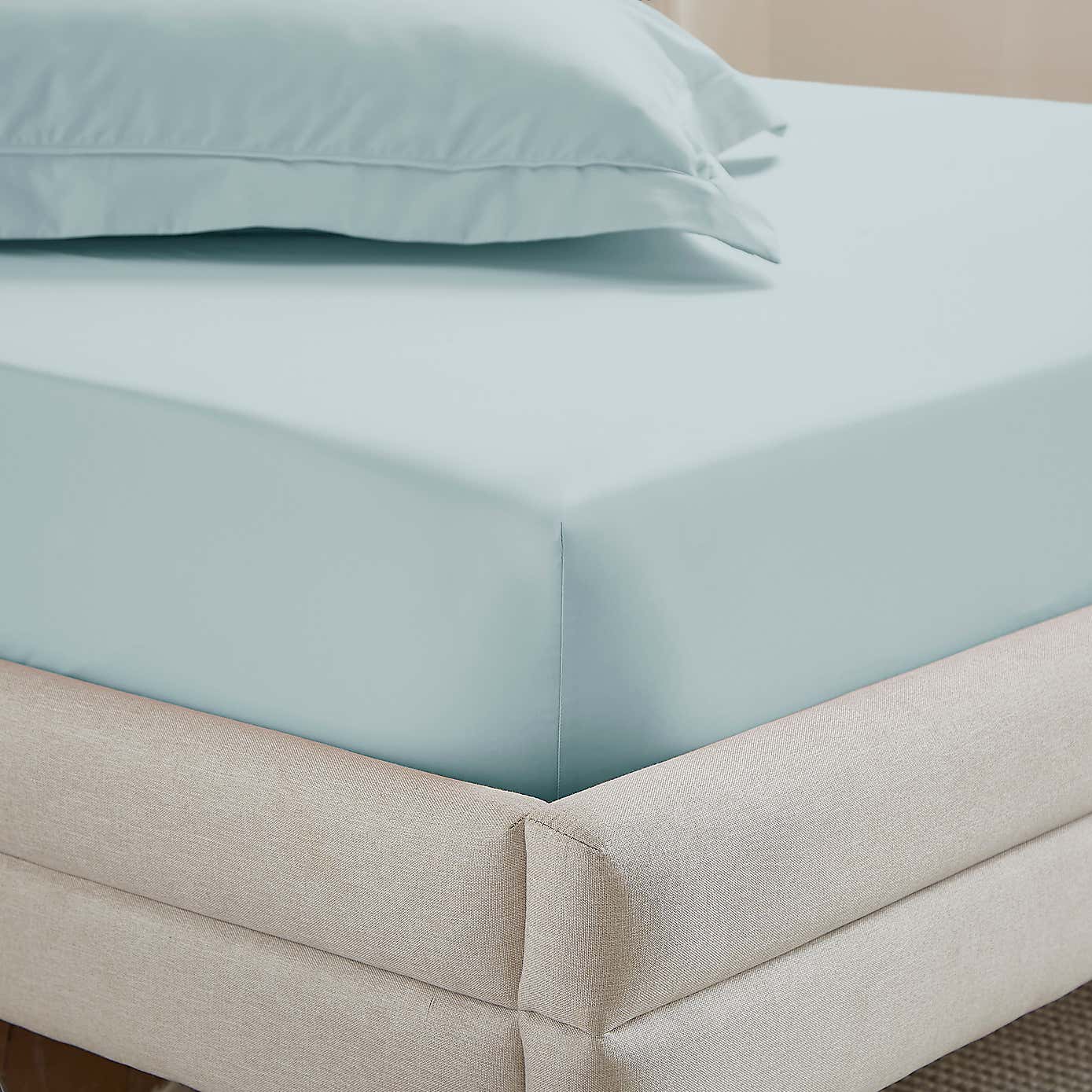 Dorma 400 Thread Count Cotton Percale Fitted Sheet