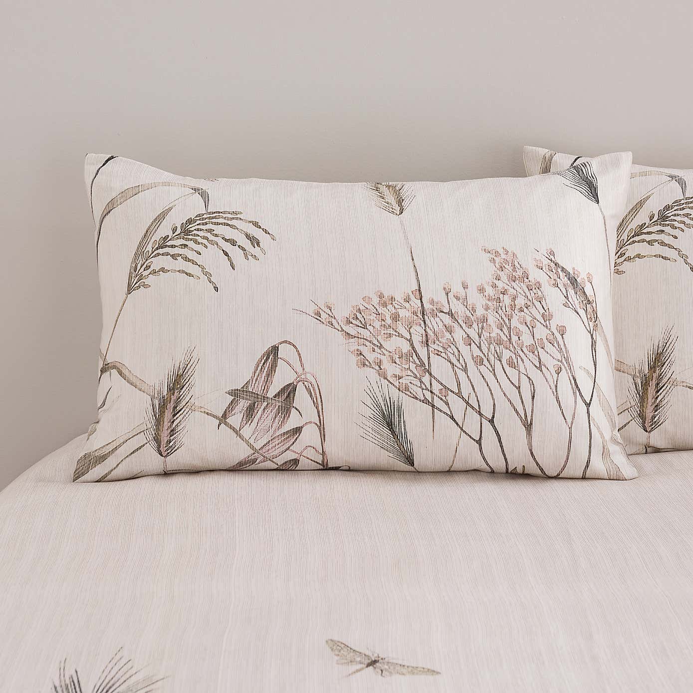 Natural Stems Cotton Duvet Cover & Pillowcase Set