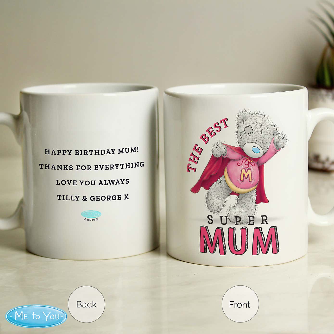 Personalised Me To You Super Mum Mug