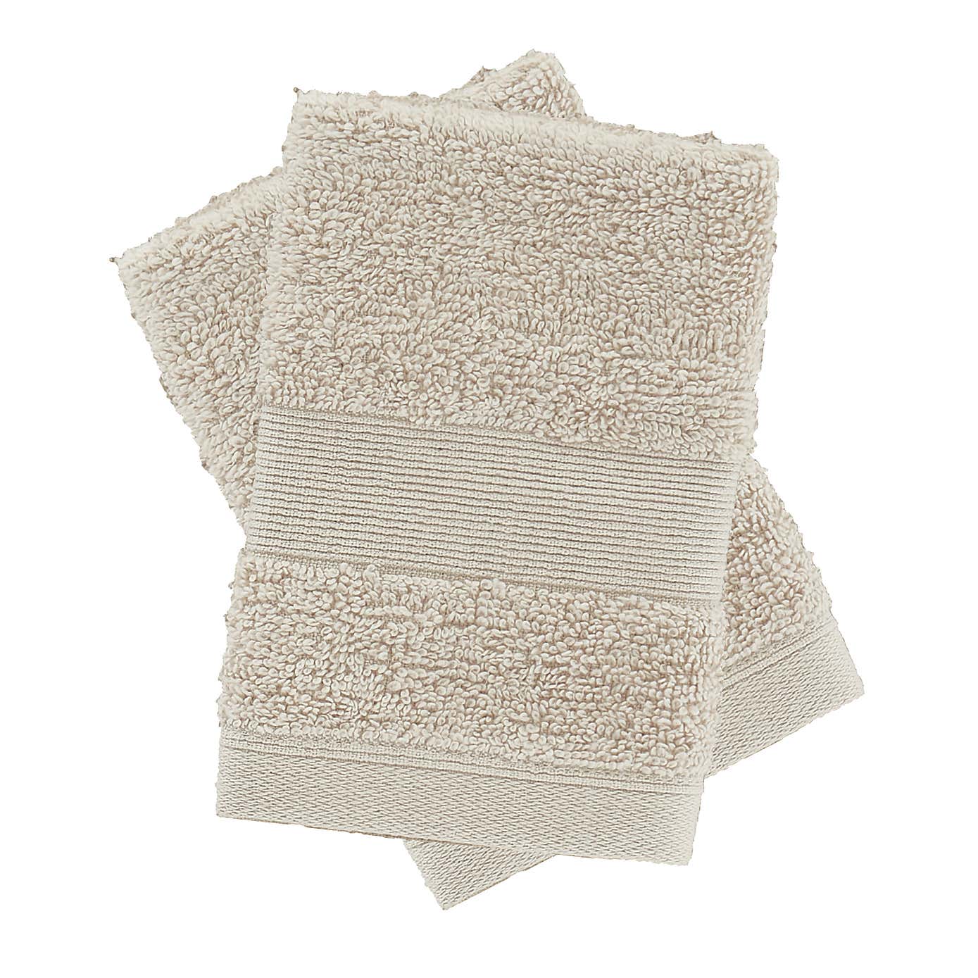 Set of 2 Catherine Lansfield Anti Bacterial Face Cloths